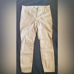 H&M faux leather legging elastic waist